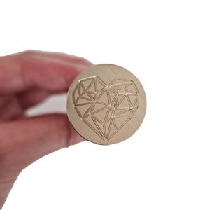 Heart Wax Seal Stamp, Wedding Wax Stamp, Valentine&#39;s Wax Sealing Stamp