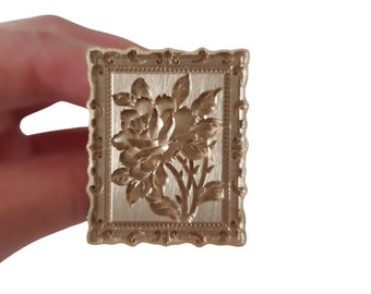 Flower Stamp Wax Seal Stamp, Envelope Wax Stamper - Square Wax Seals, Square Wax Stamp, Fast Delivery