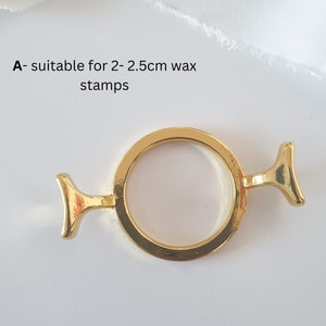 Wax Seal Shaper Wax Seal Tool Wax Seal Shape Guide _ Wax Seal Stamp Frame A- Gold Round