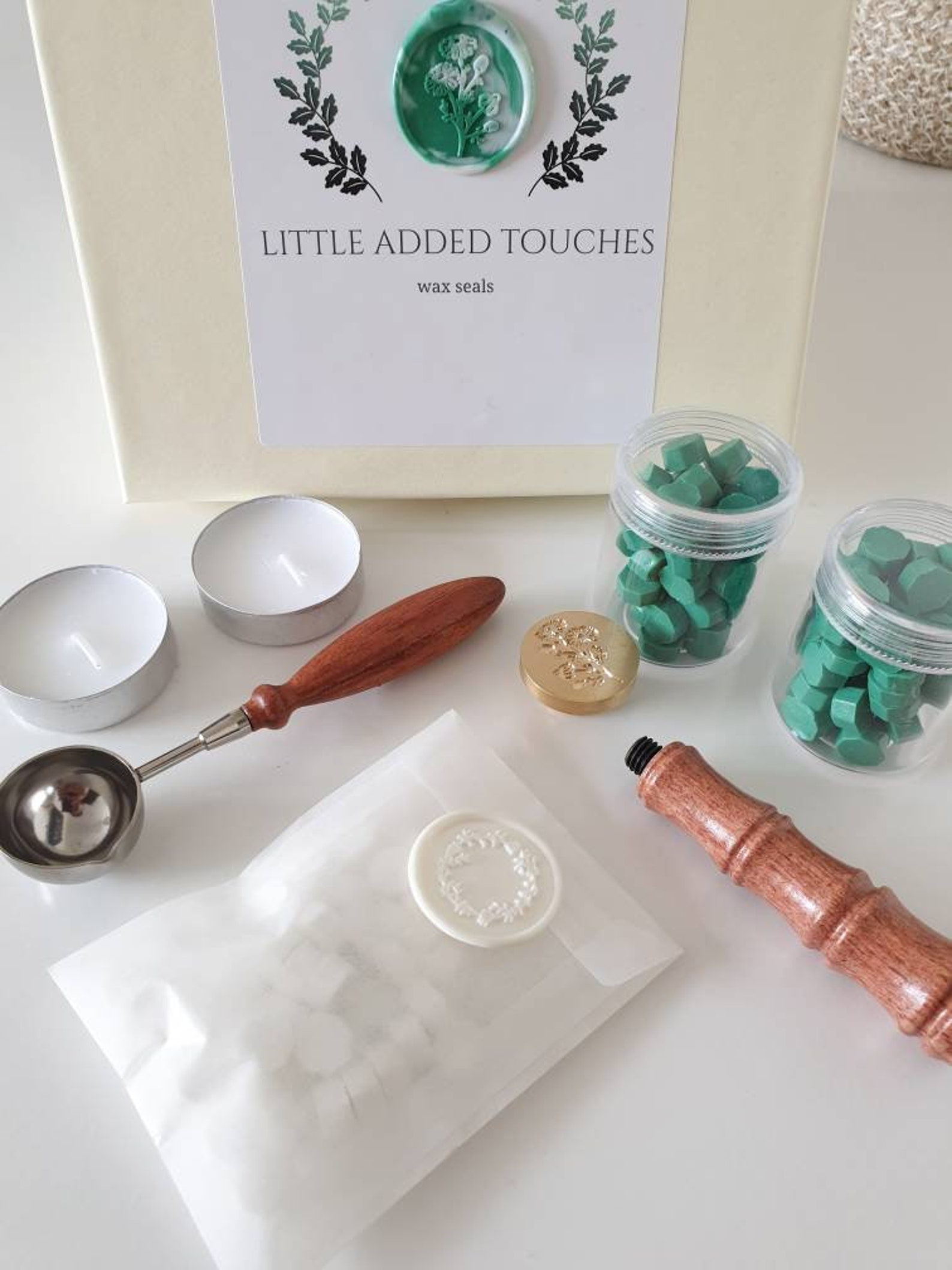 Wax Stamping Kit Poppy Wax Seal Set Wax Seal Beads Wax Etsy