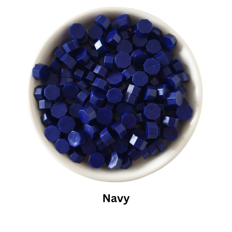 Perline di ceralacca blu Cera sigillante per il Regno Unito Forniture per timbri sigillo di ceralacca Cera sigillante per buste di invito a nozze Navy