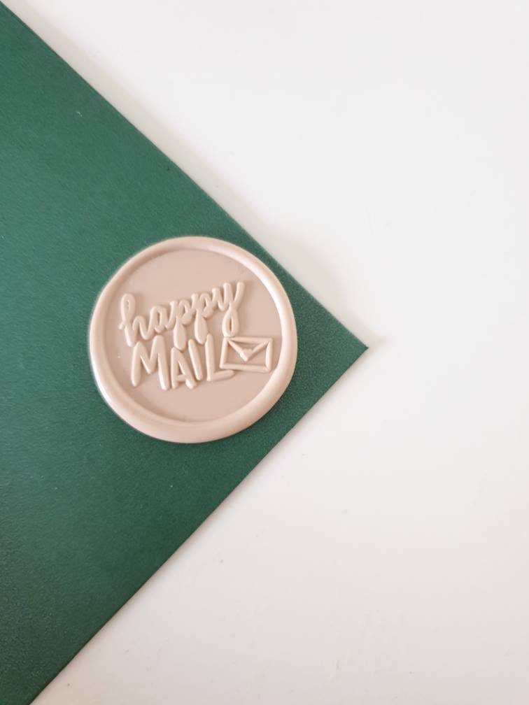 Happy Mail Wax Seals Wax Seal Stickers Wax Seal Wax Stamp Etsy