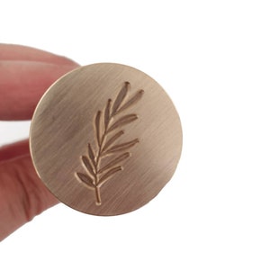 Sage Leaf Wax Seal Stamp, Handmade Wax Stamp- DIY Wax Seals, Wax Stamp, Fast Delivery