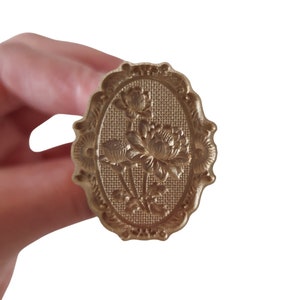 3D Flower Wax Seal Stamp: Irregular Edge Brass Stamper