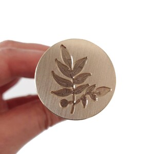 Willow Wax Seal Stamp, Handmade Wax Stamp- DIY Wax Seals, Leaf Wax Stamp, Fast Delivery