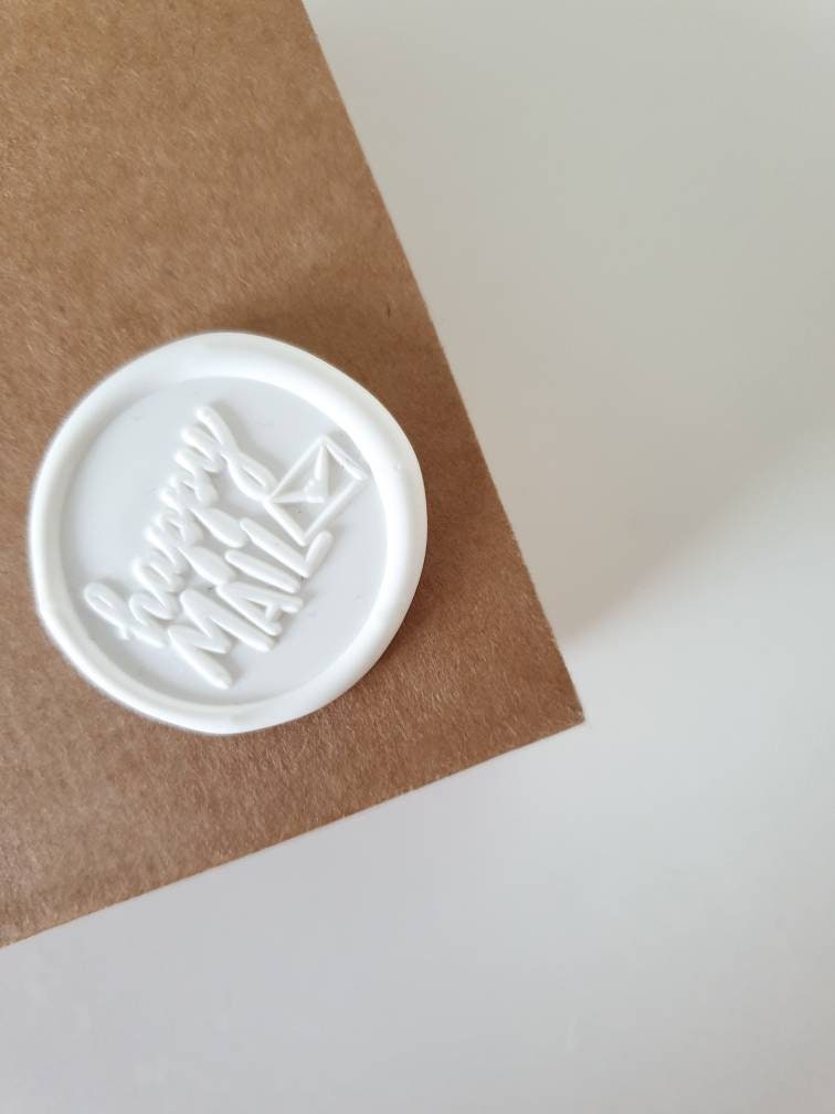 Happy Mail Wax Seals Wax Seal Stickers Wax Seal Wax Stamp Etsy