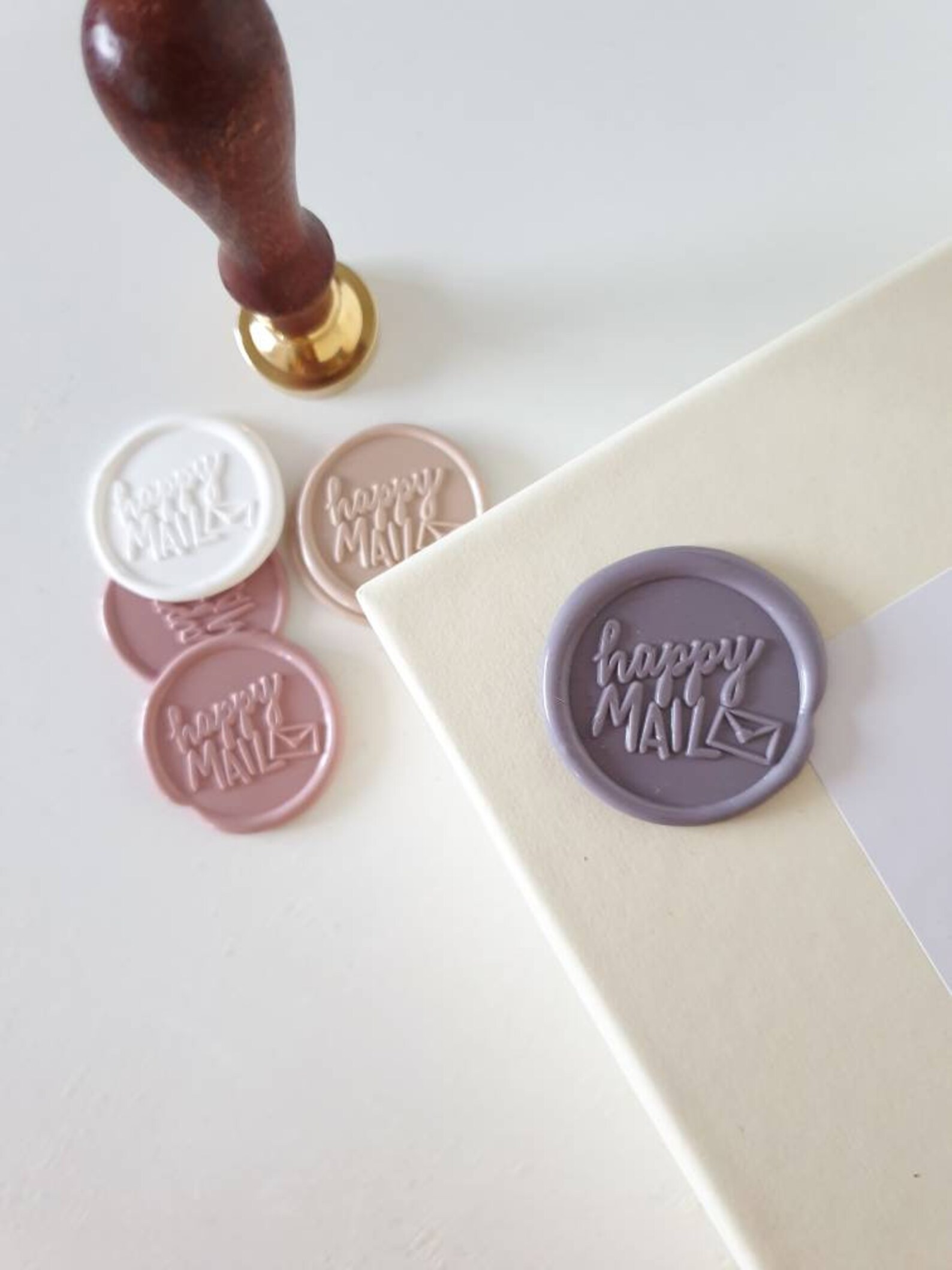 Happy Mail Wax Seals Wax Seal Stickers Wax Seal Wax Stamp Etsy