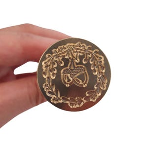 Acorn Wax Stamp, Acorn Wax Sealing Stamp, Autumn Wax Stamp, Rustic Wax Seal Stamp