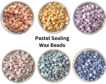 Pastel Sealing Wax Beads - UK Sealing Wax - Wax Seal Stamp Supplies- Sealing Wax for Wedding Invitation Envelopes
