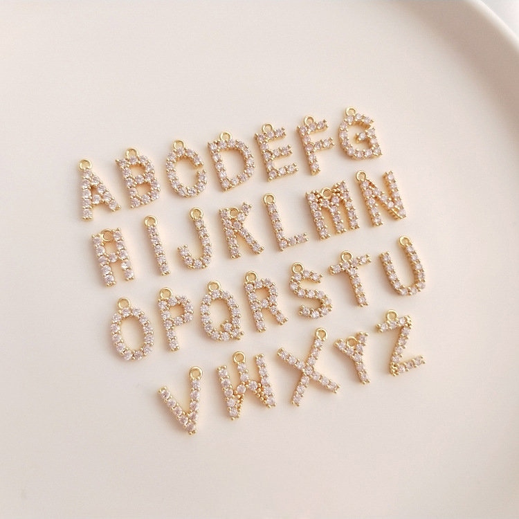 CZ Pave Letter Charm, Zircon Alphabet Charm, Gold Letter Charm, 26 Letters Initial Charms, Gold Plated, Old English Letter Pendant 10pcs - Etsy CZ Pave Letter Charm, Zircon Alphabet Charm, Gold Letter Charm, 26 Letters Initial Charms, Gold Plated, Old English Letter Pendant 10pcs - Etsy