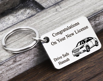 Drive Safe Keychain, New Driver Gift, New Driver License Gift,  Drive Safe Dad, Personalized Keychain, New Car Gift, Gift for New Driver