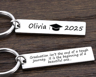 Graduation Gift for Her, Graduation Gift for Him, Class of 2026 Keychains, Bulk Graduation Gift for 2026, Personalized Graduation Keychain