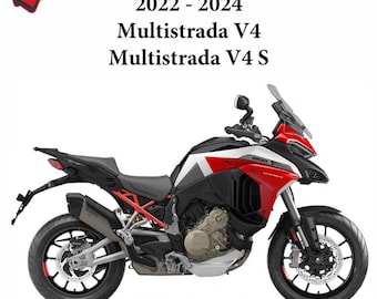 Manuale di officina per la riparazione e la manutenzione della Ducati Multistrada V4/S (2021-2024) in formato PDF (1794 pagine).
