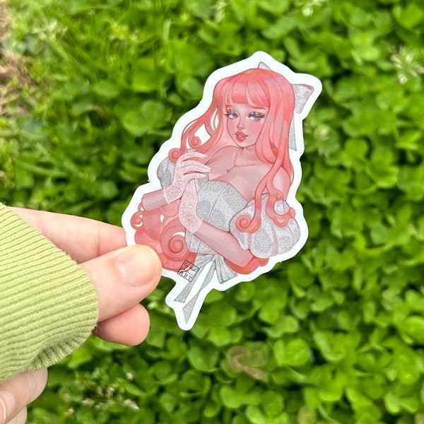 Bubblegum Glitter Sticker