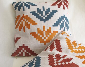 Printed Linen Cushion