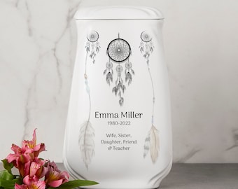 Dream Catcher Personalized Urn for Human Ashes