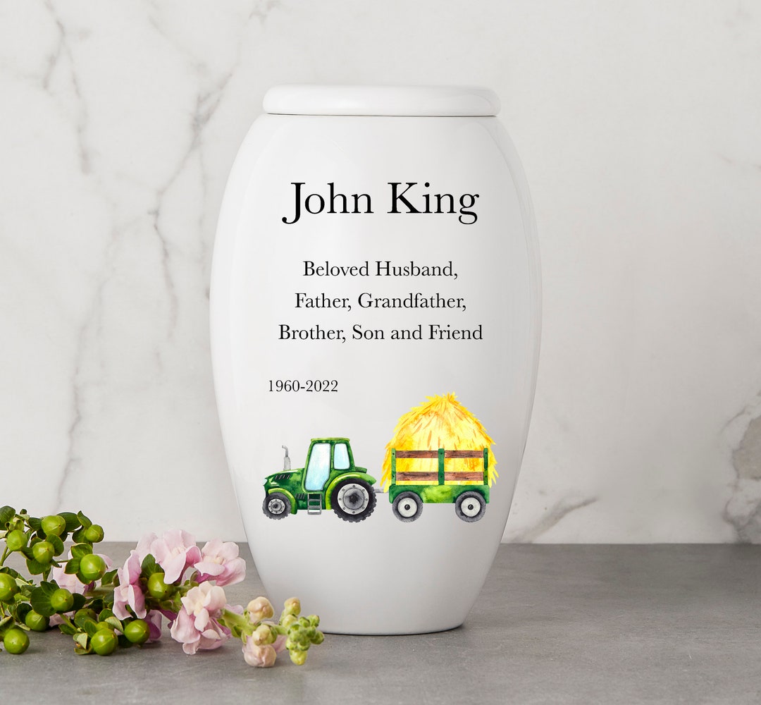 Tractor Themed Human Urn Personalized Human Urn Etsy