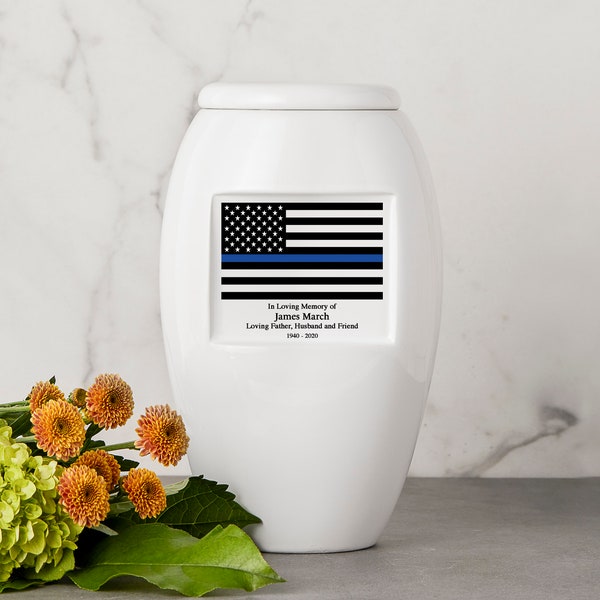 Personalized Urn Police Etsy