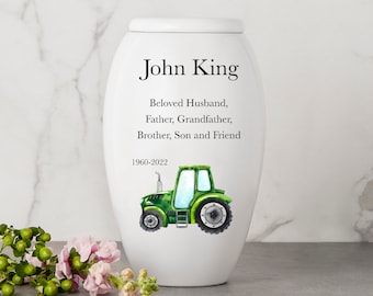 Tractor Themed  Human Urn - Personalized Human Urn