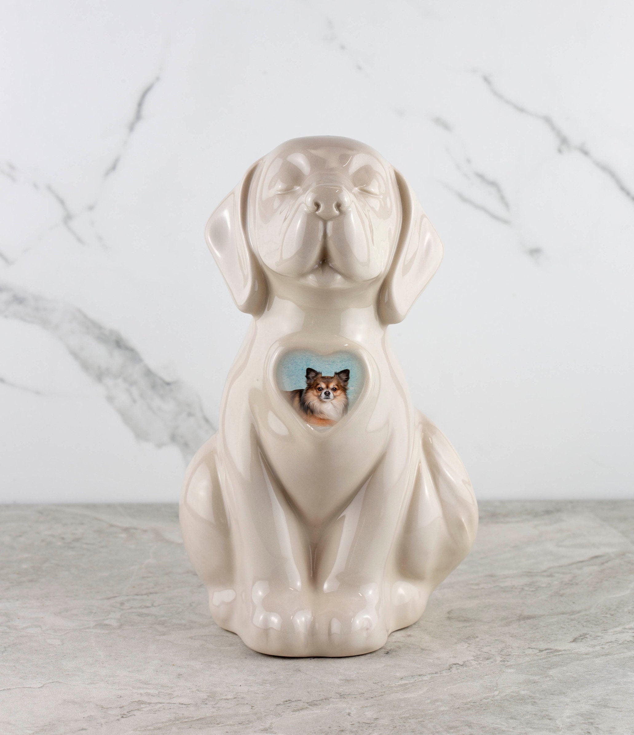 Personalized Ivory Dog Urn Small Quality Porcelain Etsy