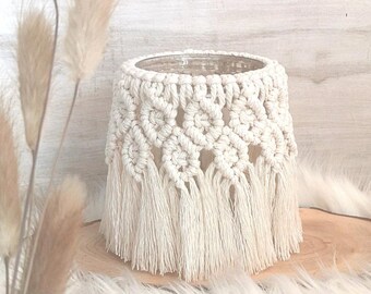 Boho macrame lantern / PDF instructions / With video help / Step by step / German / Decoration / DIY gift / Boho style