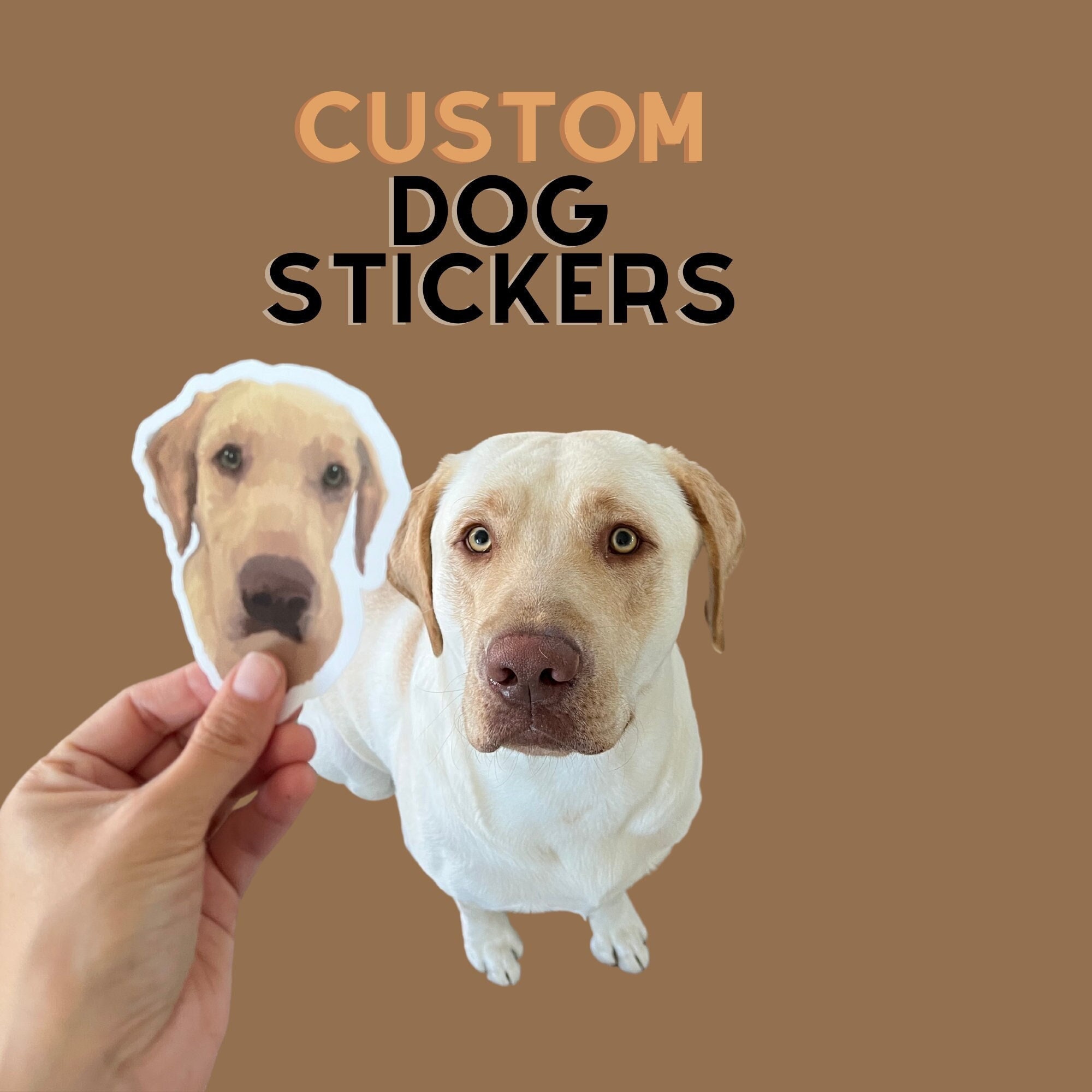 Custom Dog Stickers, Pet Sticker Bundle, Dog to Sticker From Photo