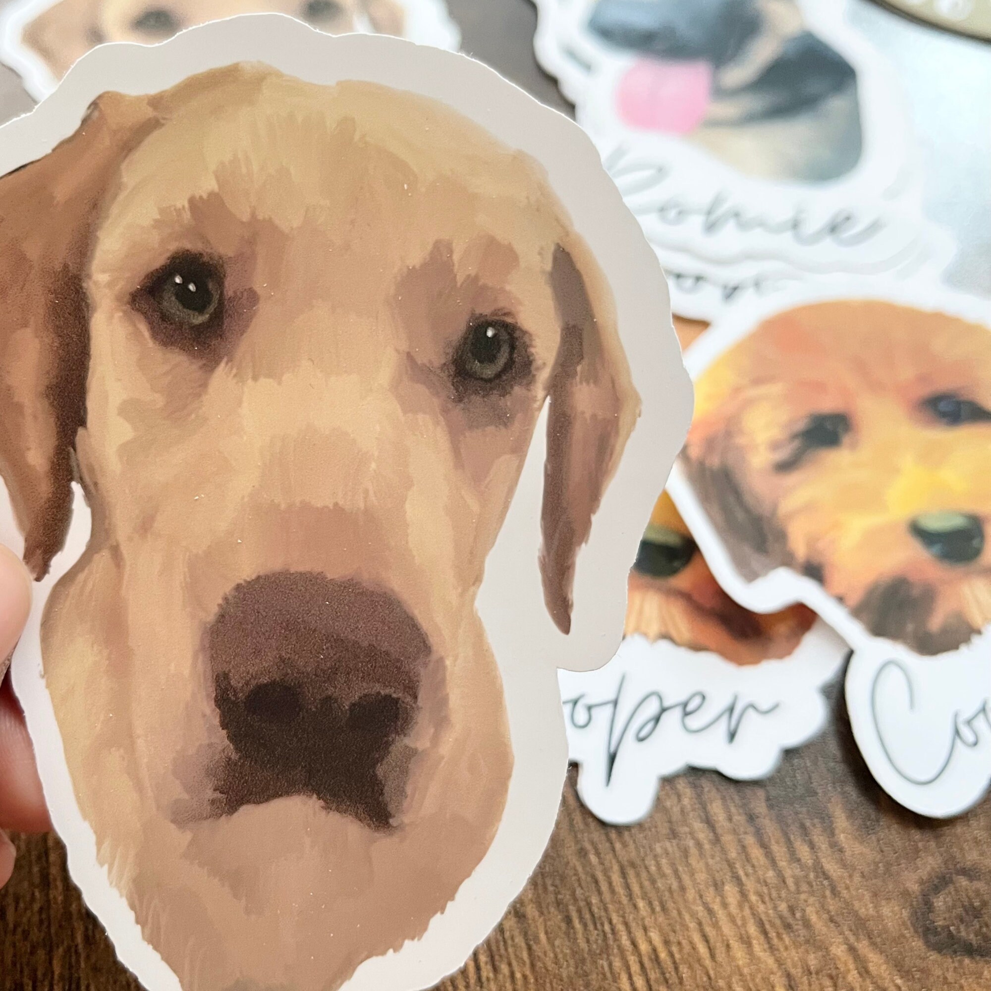 Custom Dog Stickers, Pet Sticker Bundle, Dog to Sticker From Photo