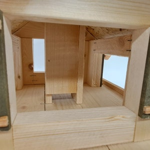 XXL Vogelhaus Futterhaus Lärchenholzdach Almhütte mit od.ohne Ständer Häuschen A1 Bild 4