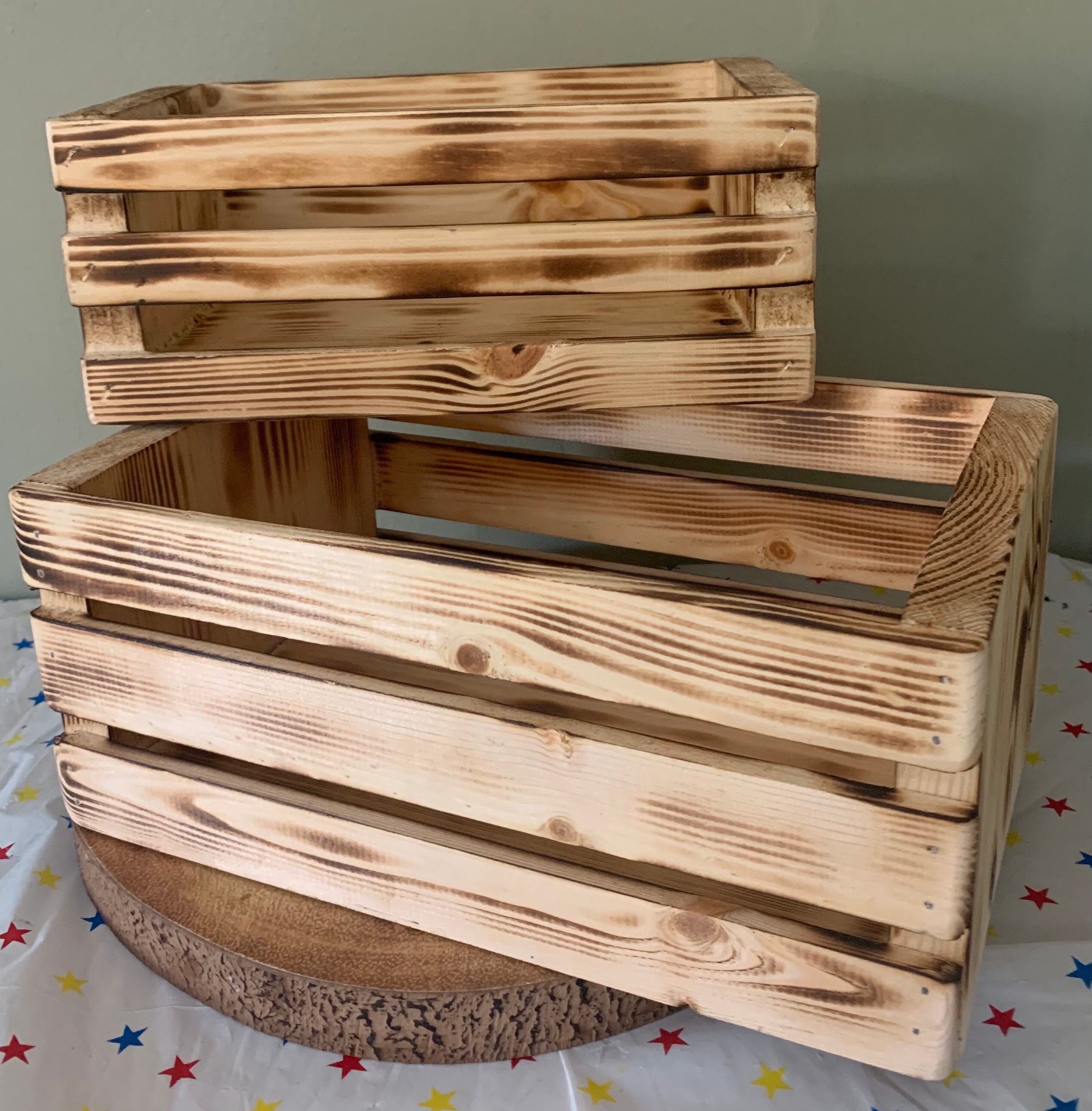 Personalised Wooden Crate Etsy