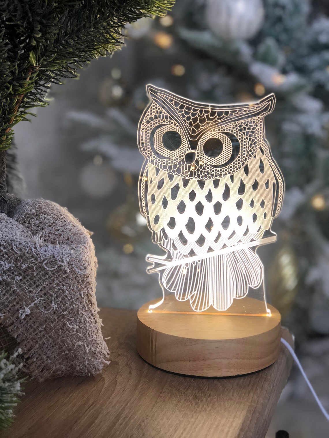 Night Light Lamp Owl harry potter lamp gift for kids lamp Etsy