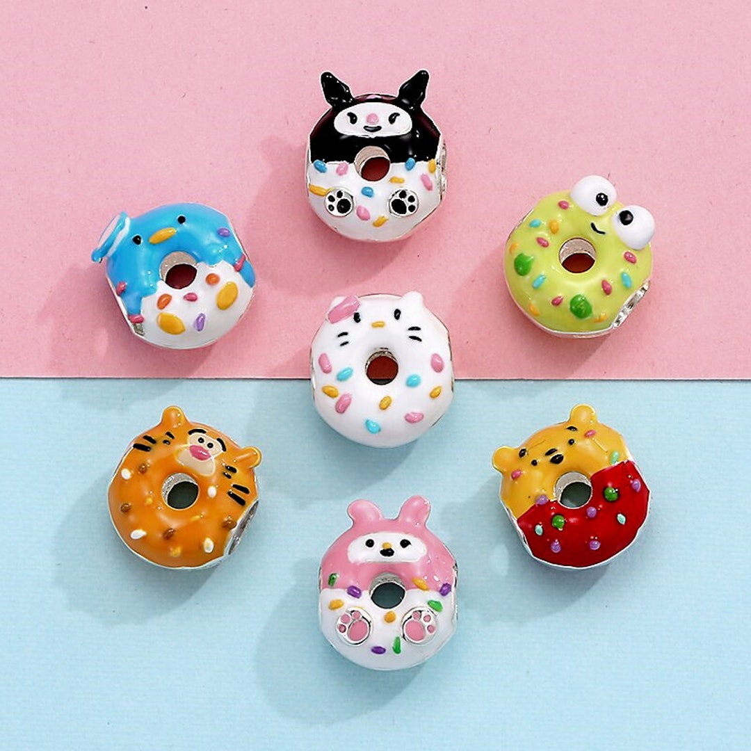 925 Sterling Silver Donuts Beads Beads for Pandora Bracelets Etsy