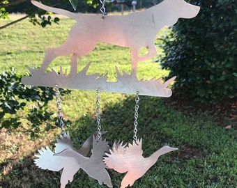 Bird Dog Wind Chime, Hunting Wind Chime, Hunting Gift, Bird Dog Gift