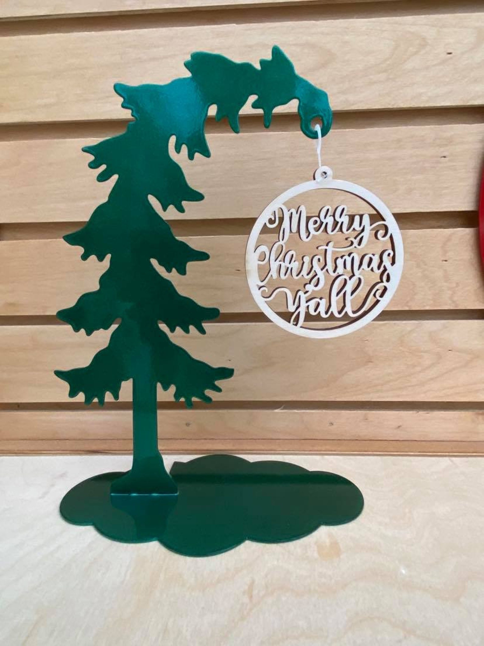 Leaning Christmas Tree Metal Christmas Tree Small Christmas Etsy