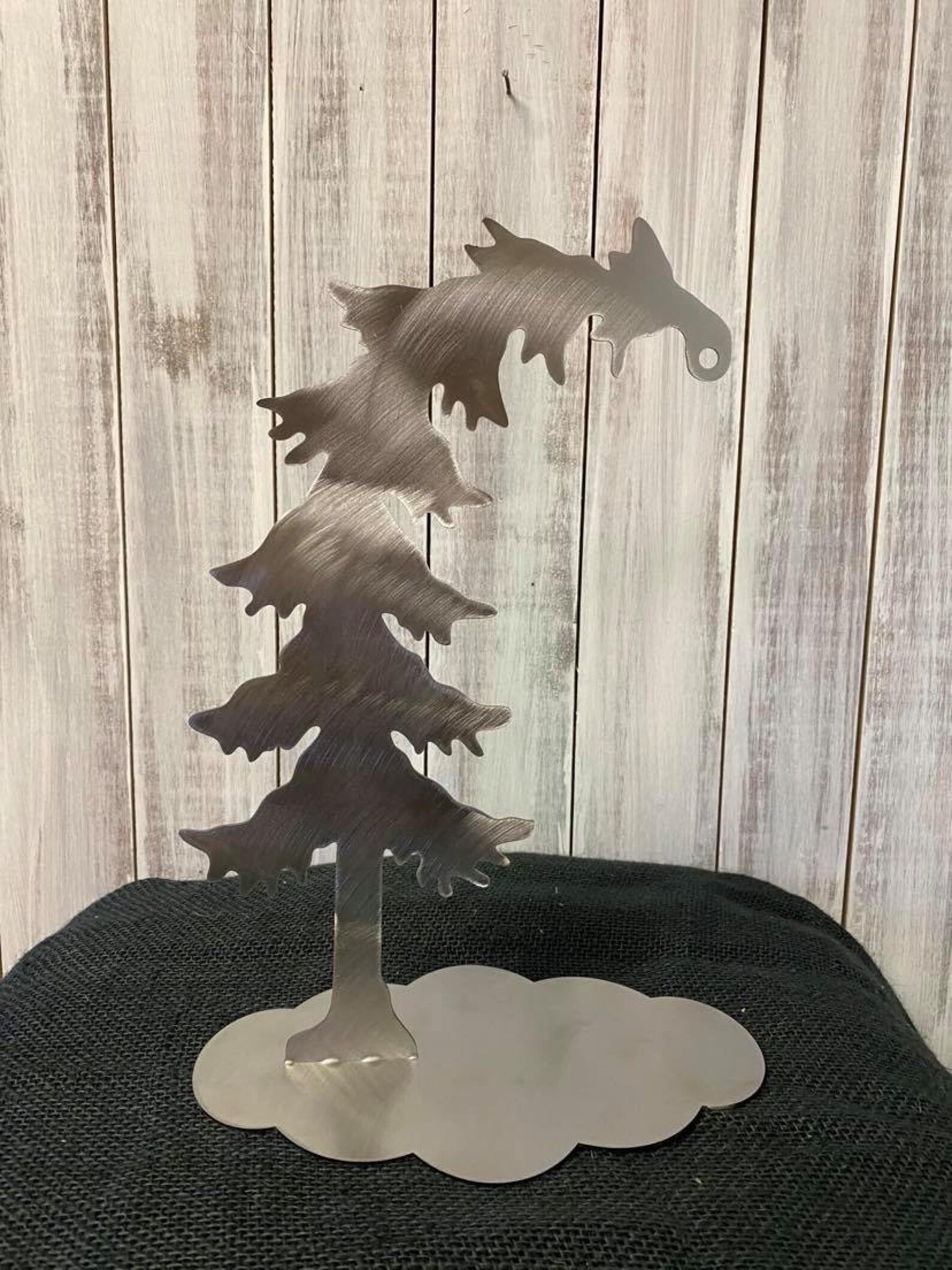 Leaning Christmas Tree Metal Christmas Tree Small Christmas Etsy