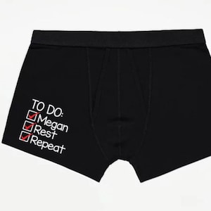 To Do List Boxers Funny Mens Underwear Valentines Day Gift