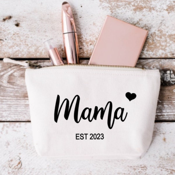 Mama Est Make Up Bag, Mother's Day Gifts, Mum Gifts, Mummy, Gifts for Mum, Makeup Bag, Cosmetic Bag, Mothers Day Gifts, Gifts for her, Mam