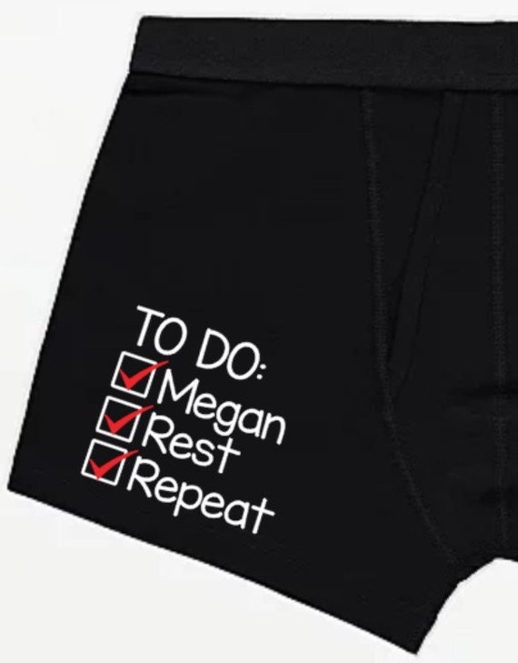 To Do List Boxers, Funny Mens Underwear, Valentines Day Gift