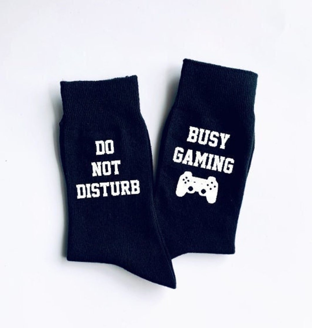 Busy Gaming Socks Do Not Disturb, Novelty Socks, Gamer Gifts, Gamer Socks, Stocking Fillers