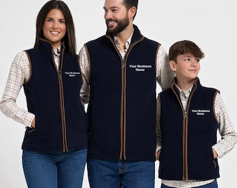 Personalised Embroidered Gilet | Men Women Kids Matching | Custom Logo Bodywarmer | Family Farm Country Workwear | Business / Farm Name