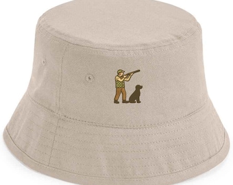 Shooting & Gundog Bucket Hat – Embroidered Country Sportswear | Gift for Gamekeepers, Hunters Dog Lovers | Adults and Kids