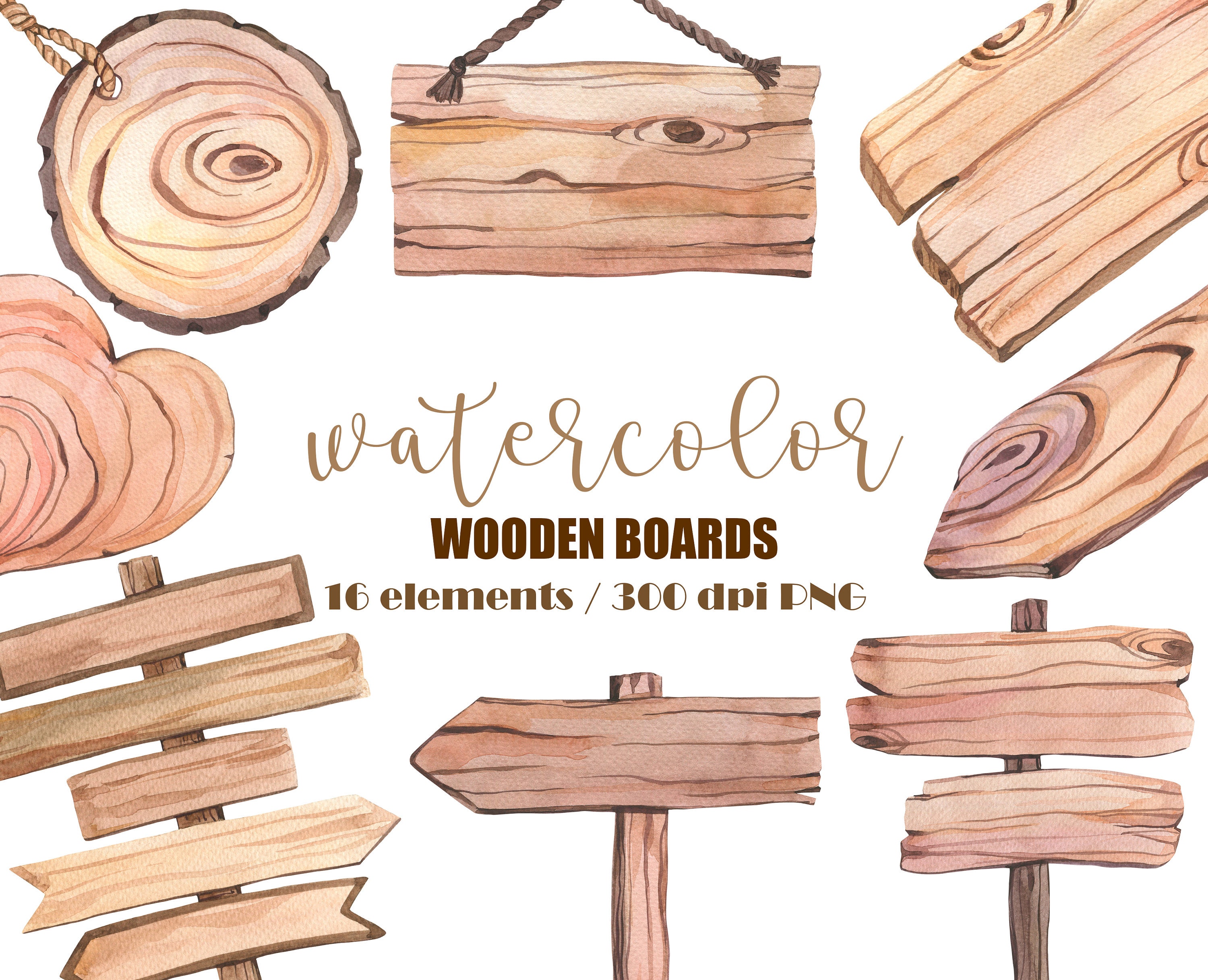 Wood Plank Sign Clipart