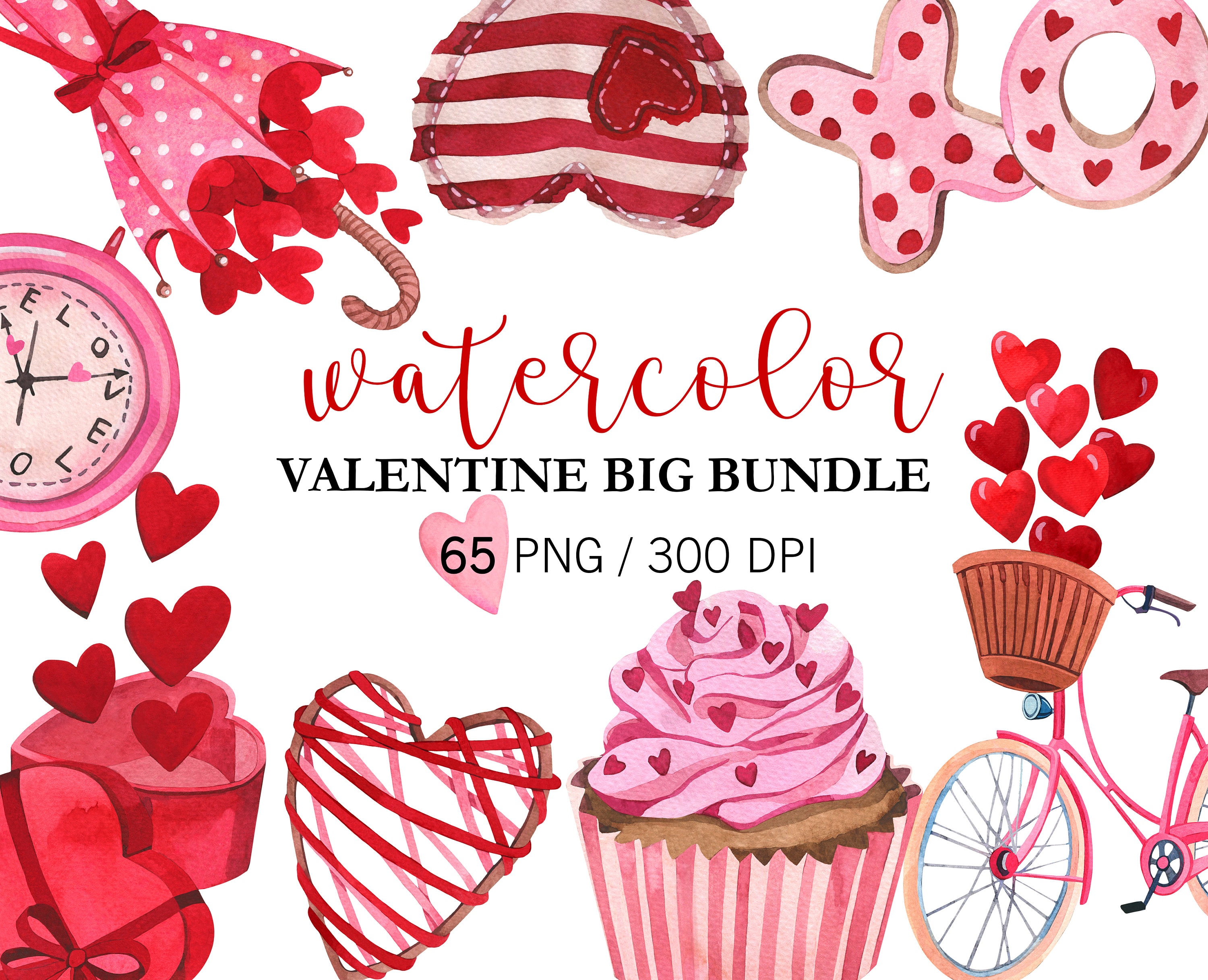 Valentine Clip art Hand drawn Water color Valentines PNG Valentines day digital clipart bundle Love graphics art Sweets and treats Valentine Clip art Hand drawn Water color Valentines PNG Valentines day digital clipart bundle Love graphics art Sweets and treats