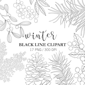 Kerst dennenappel clipart, zwarte lijn clipart, dennenappel lijntekeningen. Lijnillustratie kerstvakantie, kerstdecor, doodle clipart, winter