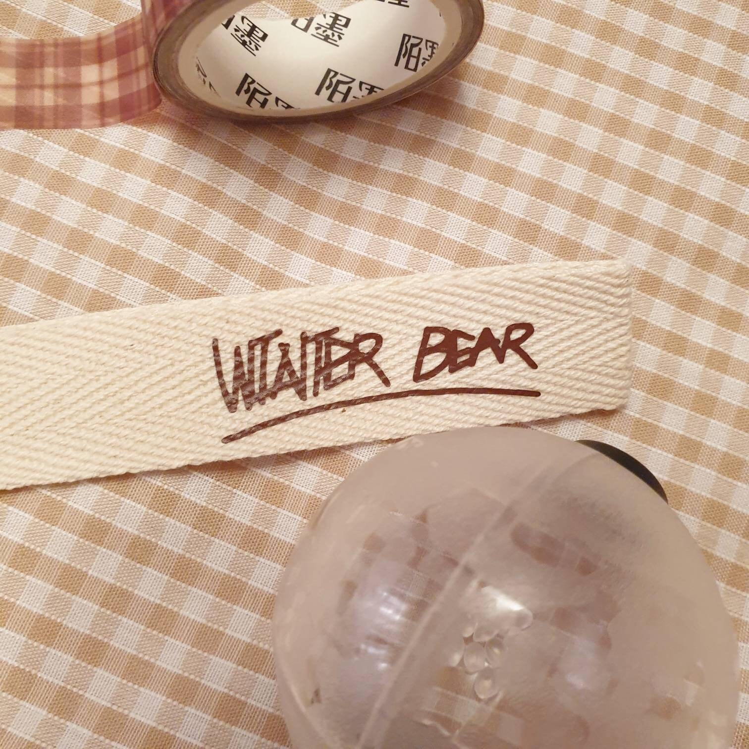 Winter bear lightstick hand strap army bomb wrist strap BTS Etsy