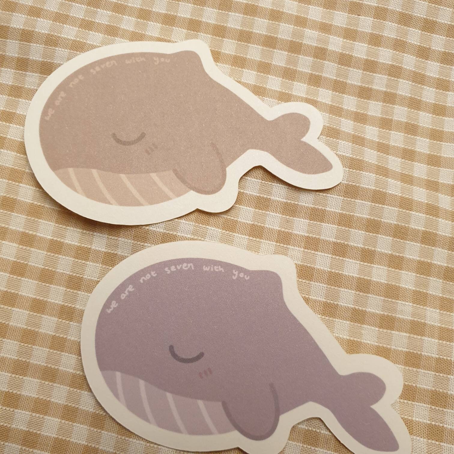 BTS cute whale sticker whalien 52 TinyTan 'We are not | Etsy