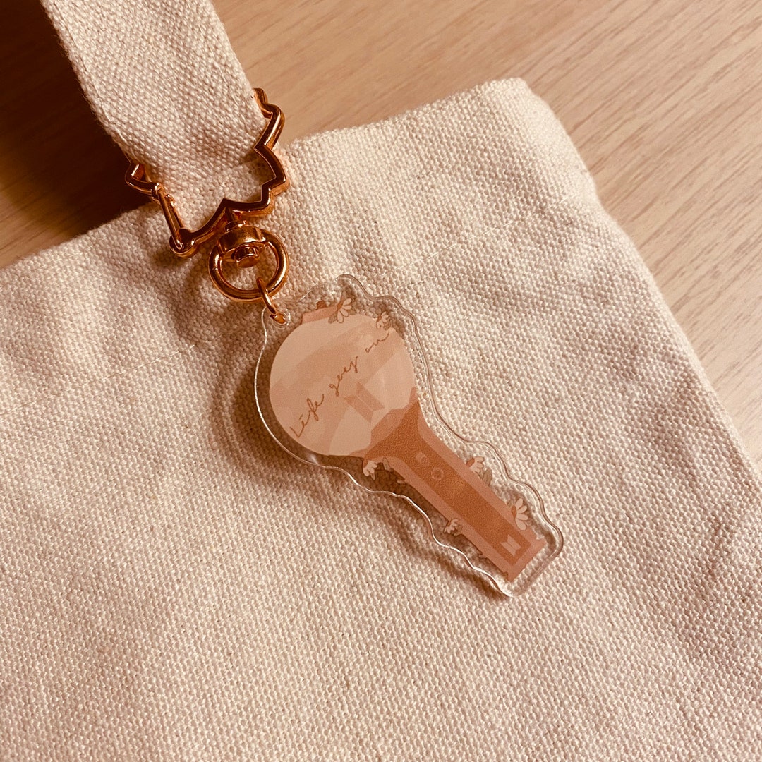 Aesthetic BTS ARMY Bomb Life Goes on Keychain Cute Bts Etsy
