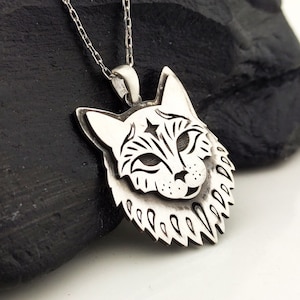 Cat Necklace, Cat Jewelry, Cat Lover Gift, Cat Pendant, Cat Jewellery, Silver Cat Pendant, Silver Cat Necklace, Cat Lady Gift, Cat Mom Gift