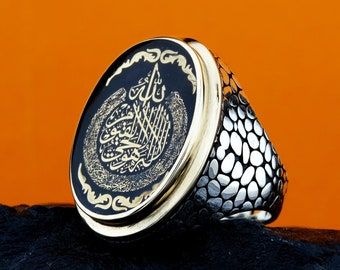 キング・ソロモンの印章リング：925スターリングシルバー製ユニ