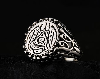 キング・ソロモンの印章リング：925スターリングシルバー製ユニ