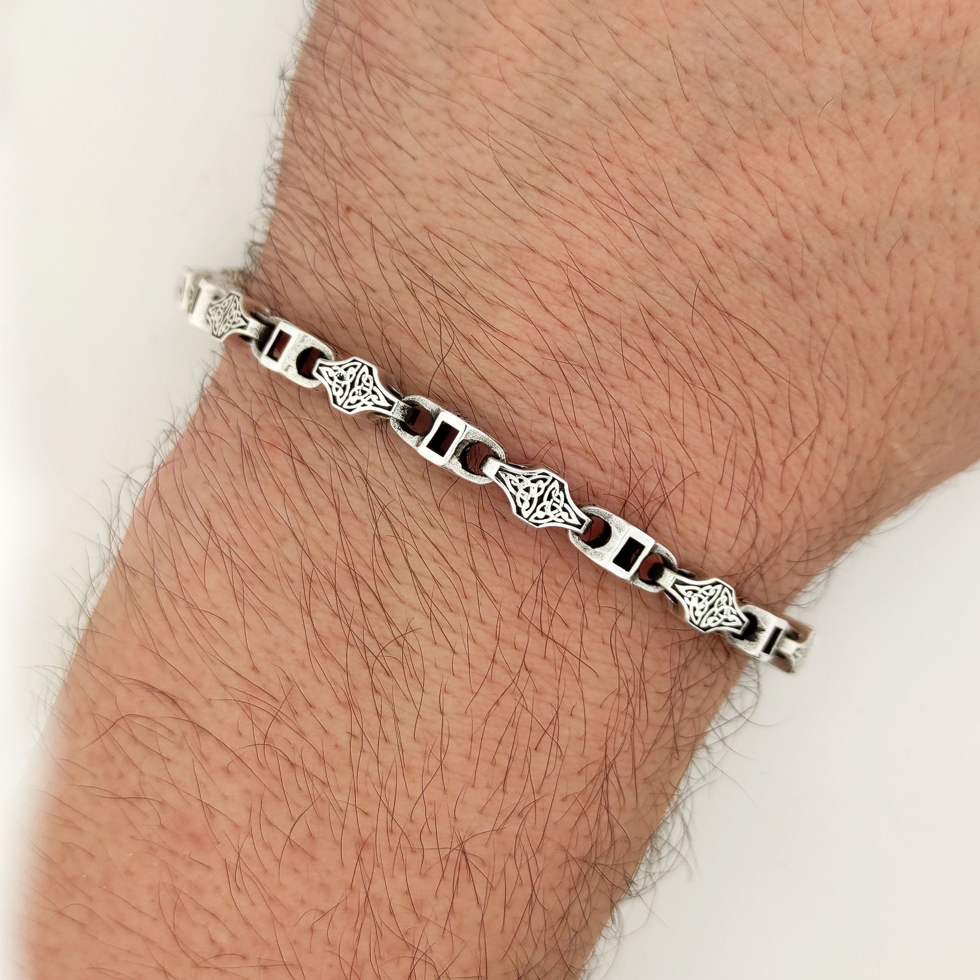 Silver bracelet for sale men latest design